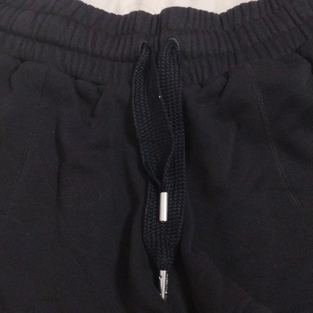 Adidas by Stella McCartney High Rise Athletic Shorts Black Drawstring Large